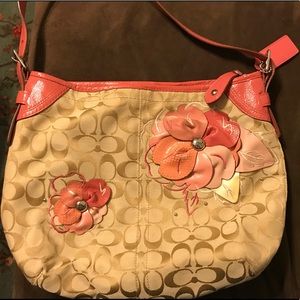 Coach floral handbag